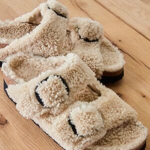 Arizona Teddy Shearling Birkenstock Sandals